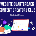 Website Quarterback Optimized Content Creator Club Members Coach