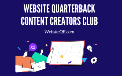 Join the Website Quarterback Creators Club #SEO #webContent #WebsitePublishing